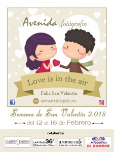 Cartel San Valentín 2018 face